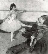 Edgar Degas Portrait of a Dancer at her Lesson oil on canvas